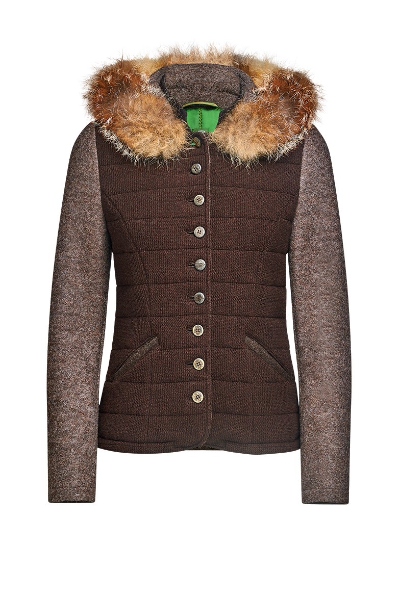 Stepp-Strickjacke mit Walk und Fuchs - Bild 1