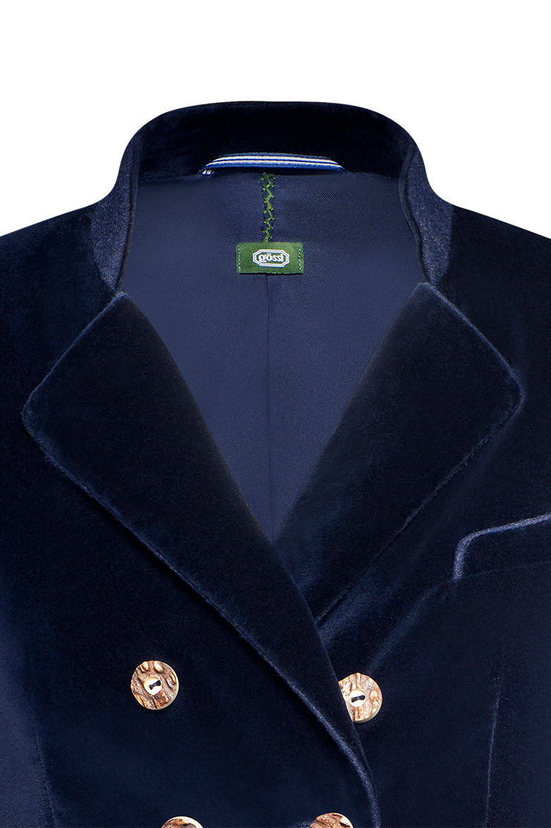 Velvet jacket with lapels - Image 3
