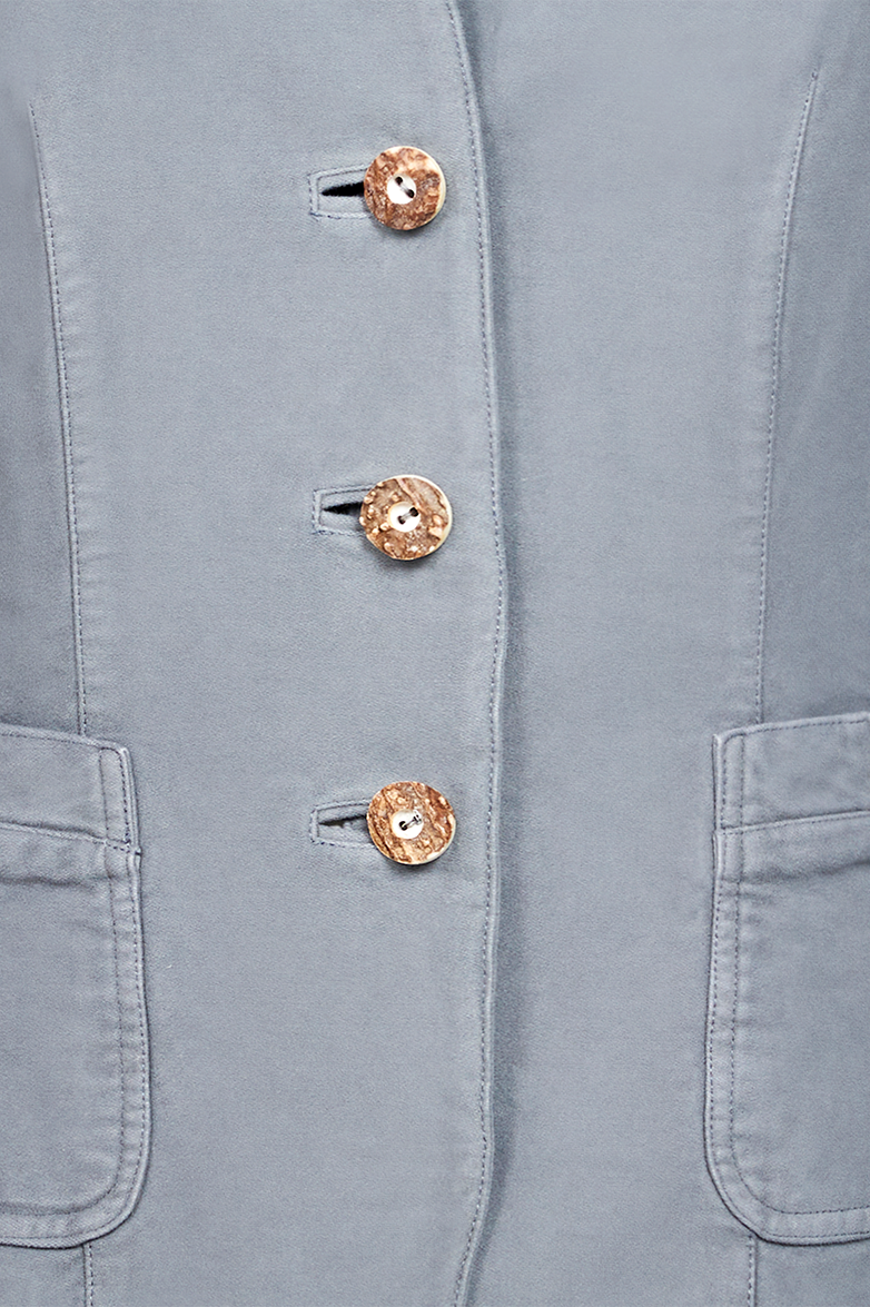 Patinated stand-collar jacket - Image 4