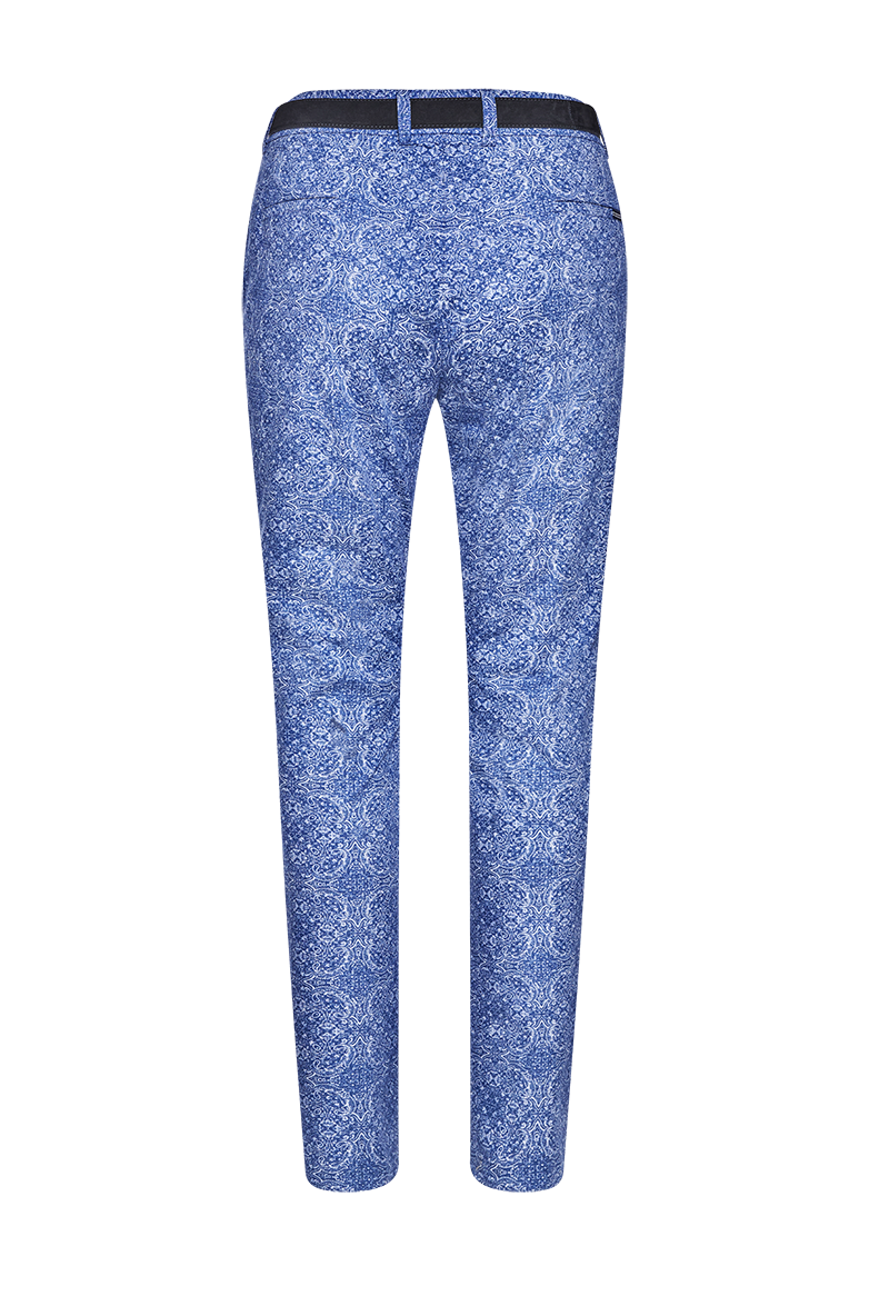 Chinos with ornamental print - Image 2