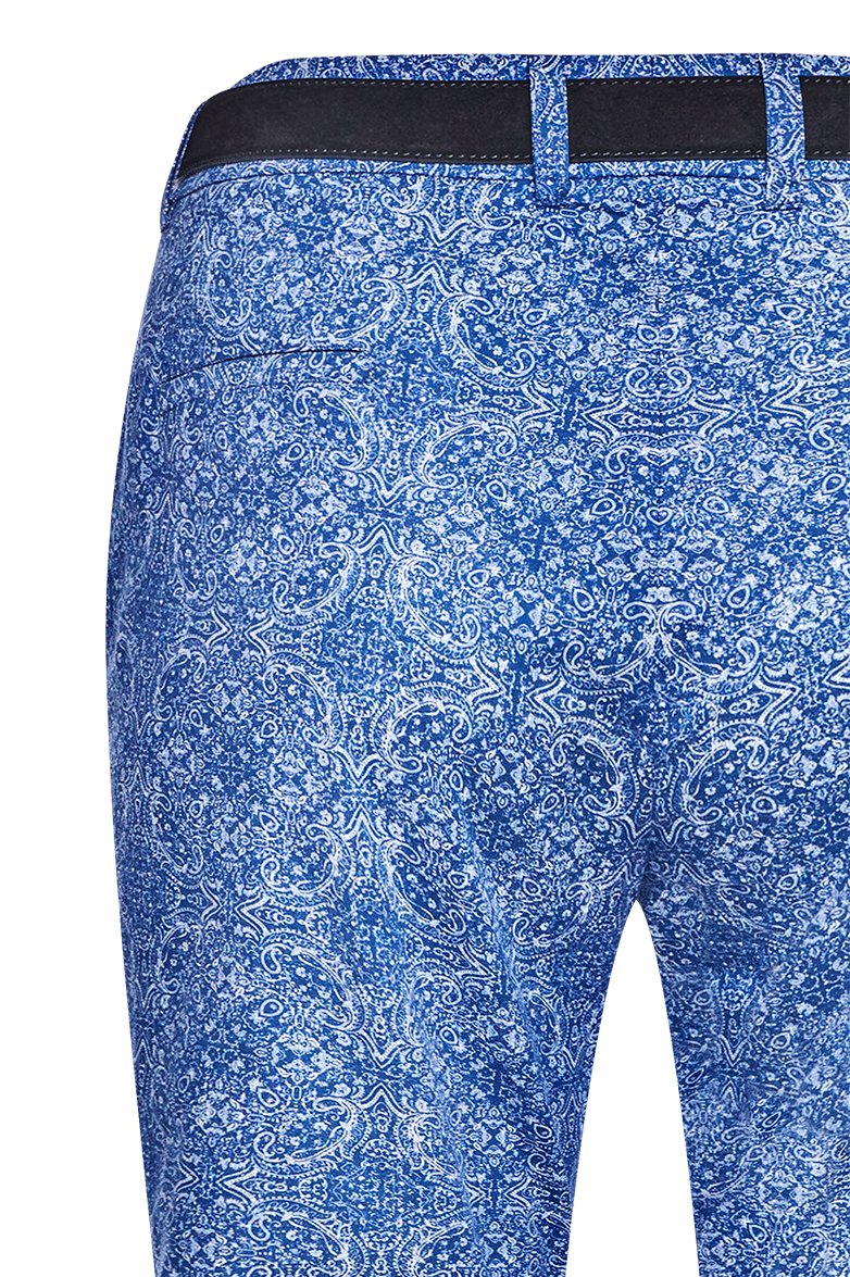 Chinos with ornamental print - Image 6