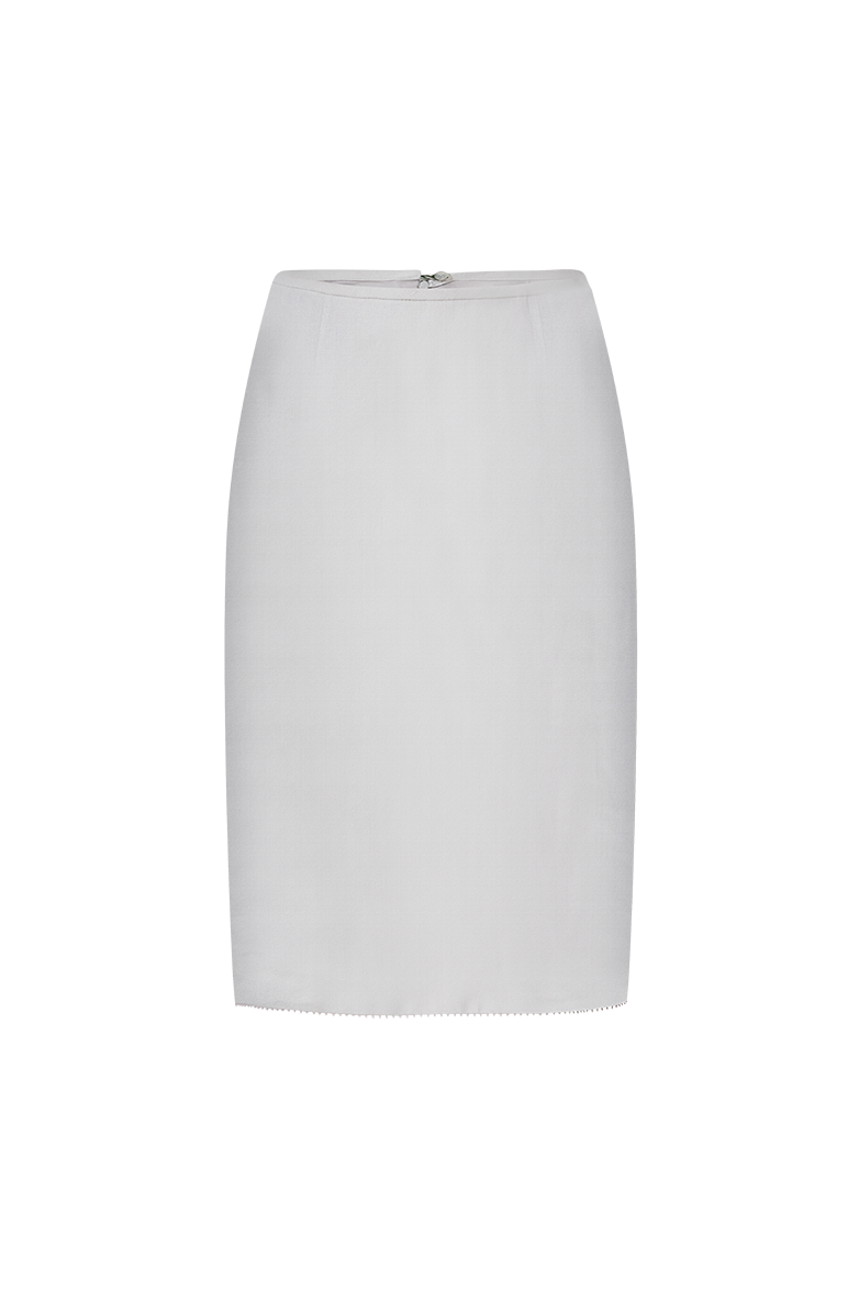 Skirt with cotton trim - Image 1