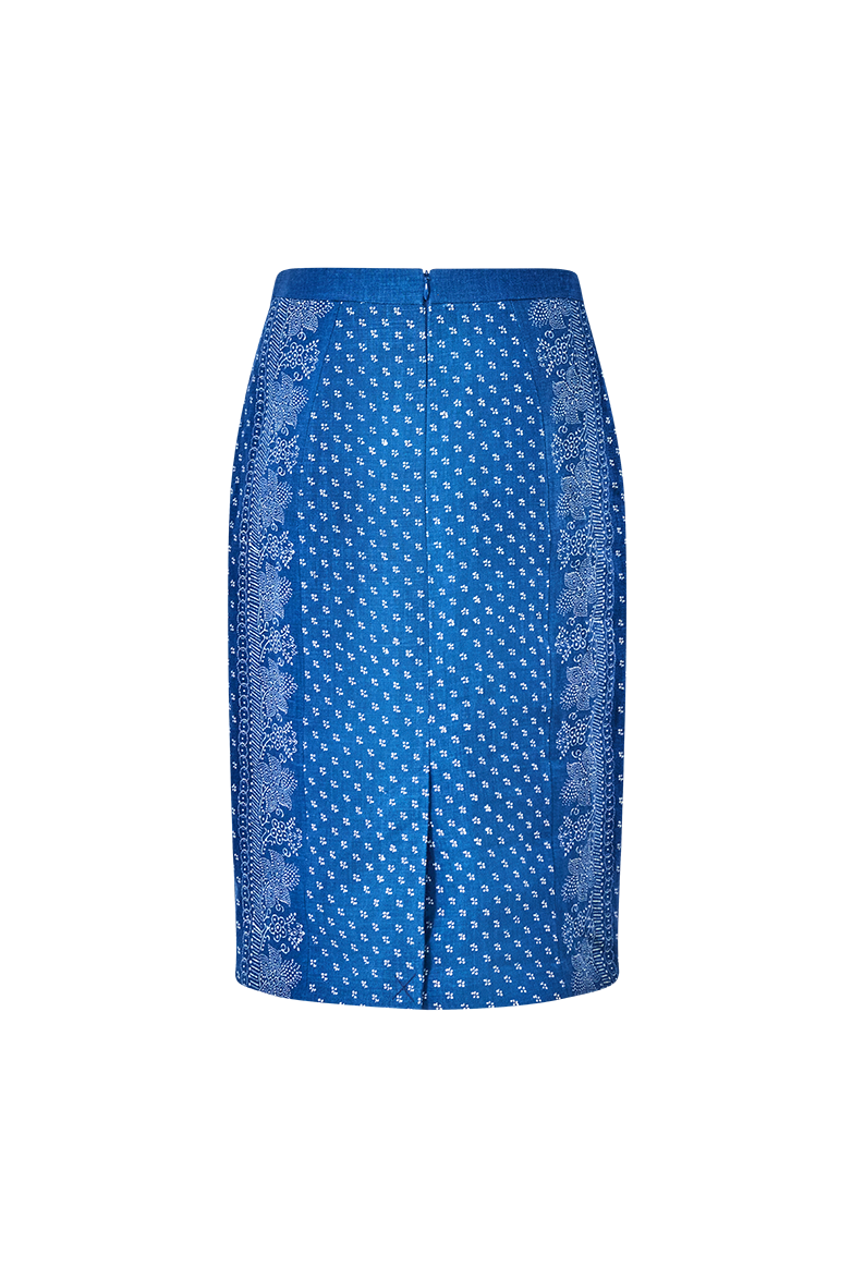 Blue print skirt - Image 2