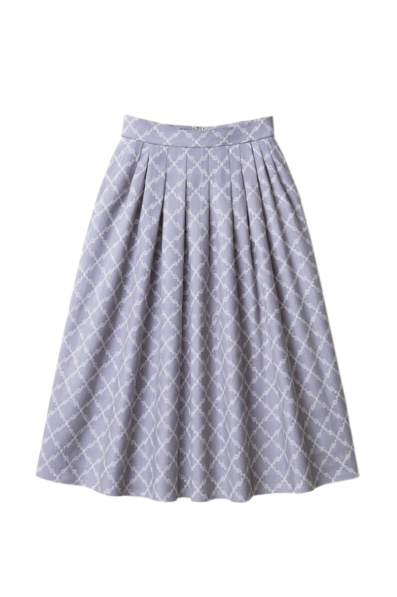 Linen skirt Florale Eleganz - Image 1