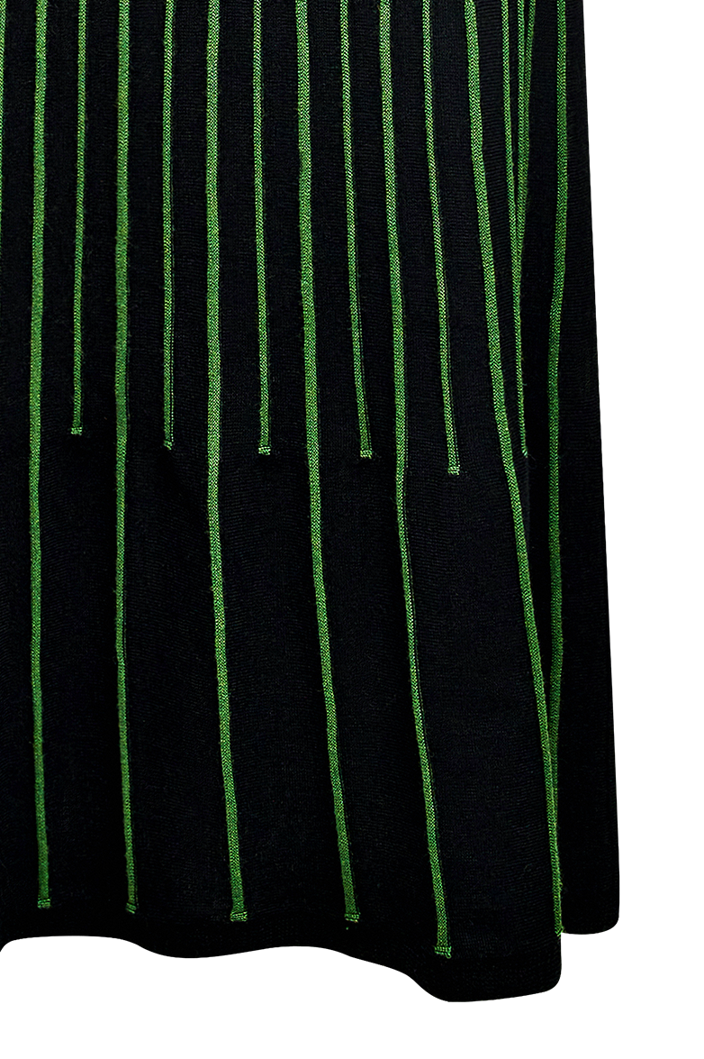 Knitted dress with knitted pintucks - Image 5