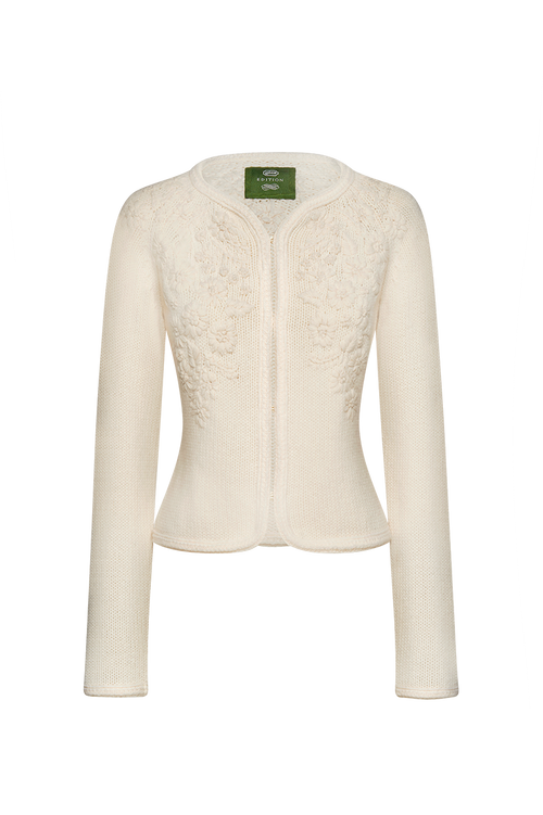 Bouquet-Strickjacke