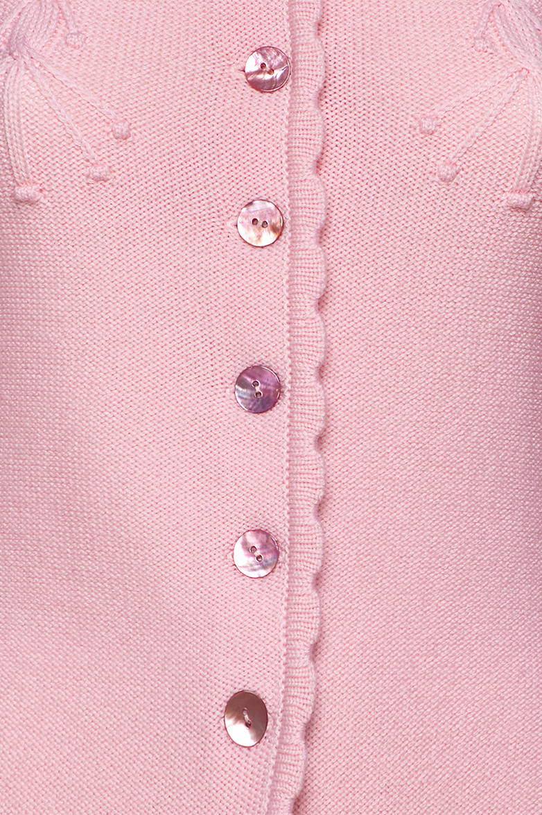 Cardigan with puff sleeves - Image 5