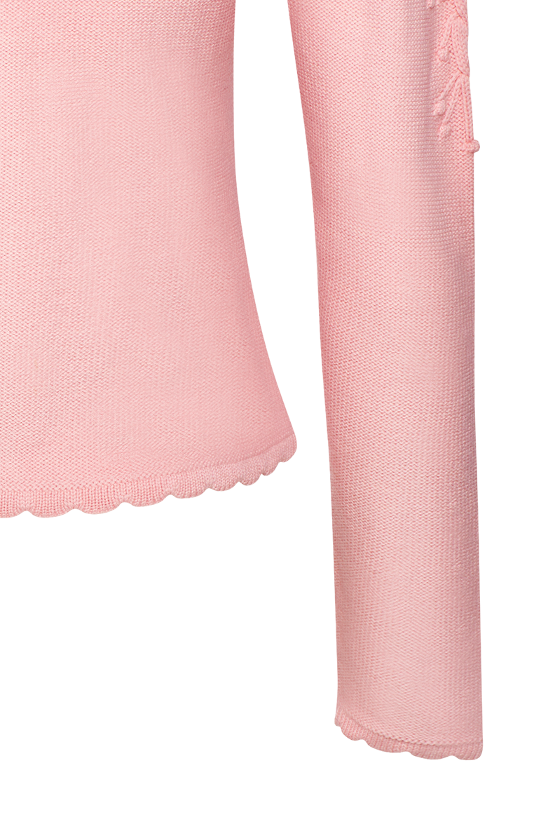 Cardigan with puff sleeves - Image 2