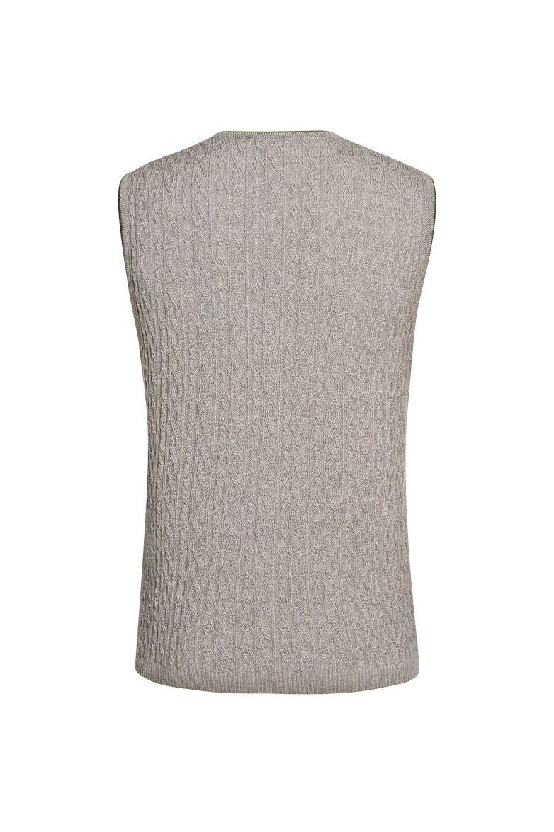 Pre-patinated knitted waistcoat - Image 2