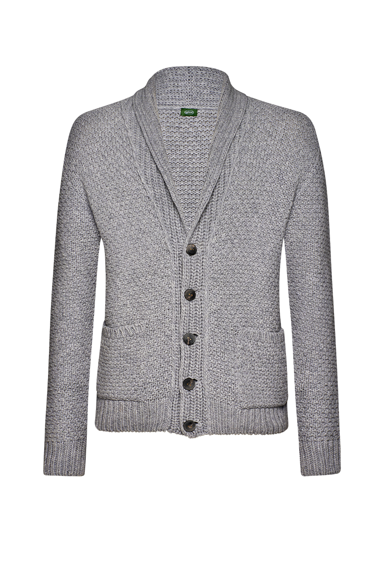 Cardigan with shawl collar - Image 1