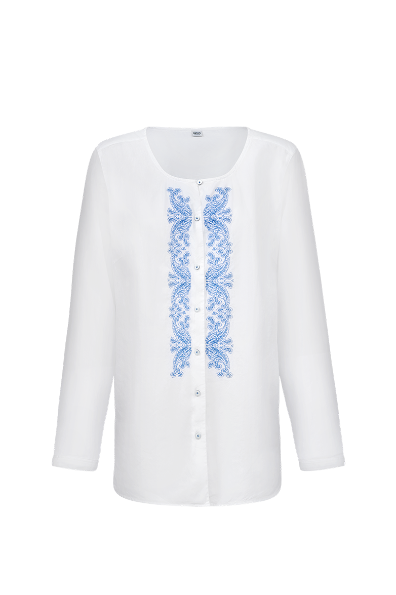 Blouse with paisley embroidery - Image 7
