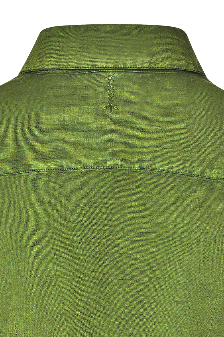 Blouse with contrasting chamois embroidery - Image 5