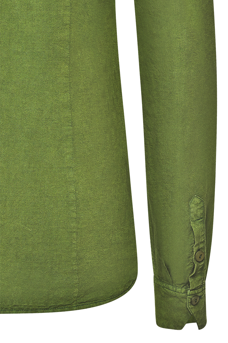 Blouse with contrasting chamois embroidery - Image 6