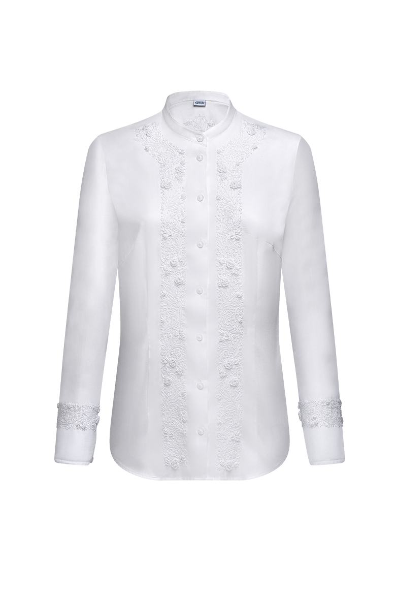 Edition blouse in cotton satin - Image 1