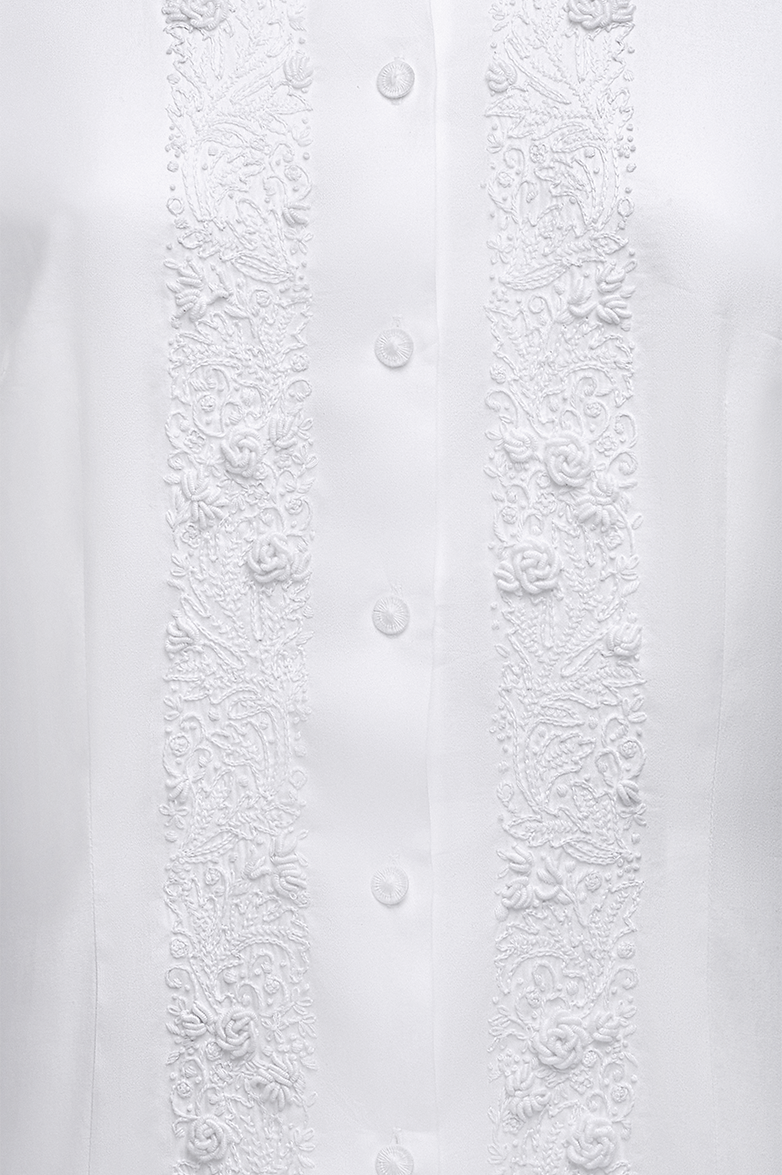 Edition blouse in cotton satin - Image 4