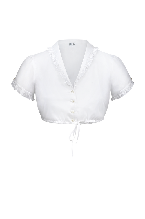 Dirndl blouse with shawl collar
