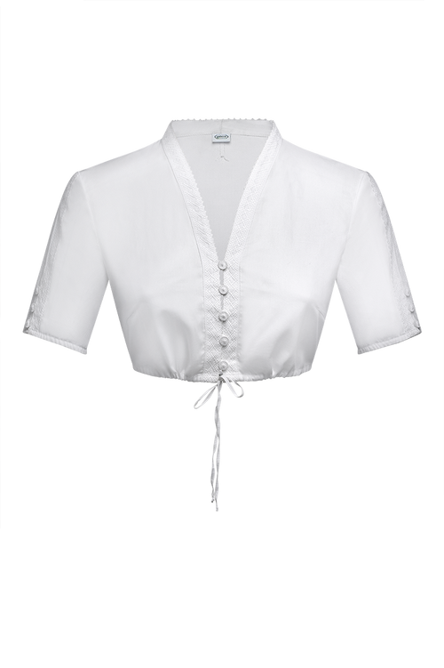 Dirndl blouse with bobbin lace