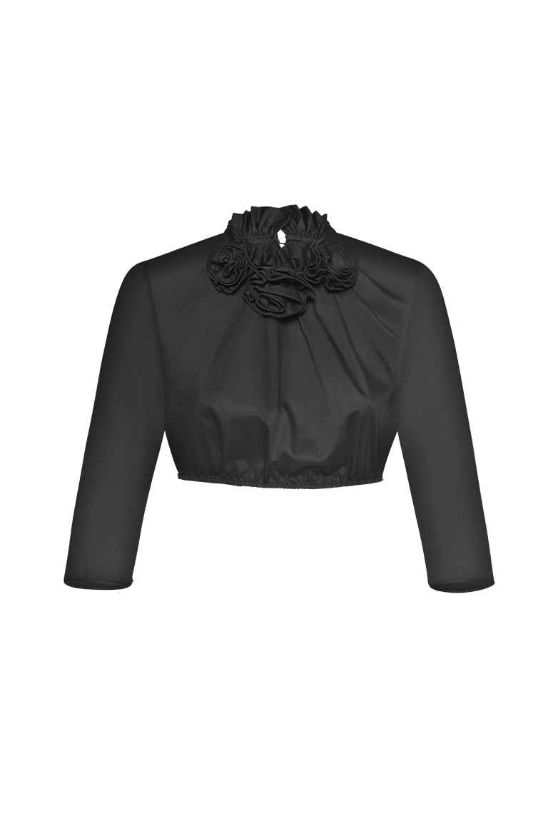 Dirndlbluse mit Rosen - Bild 9