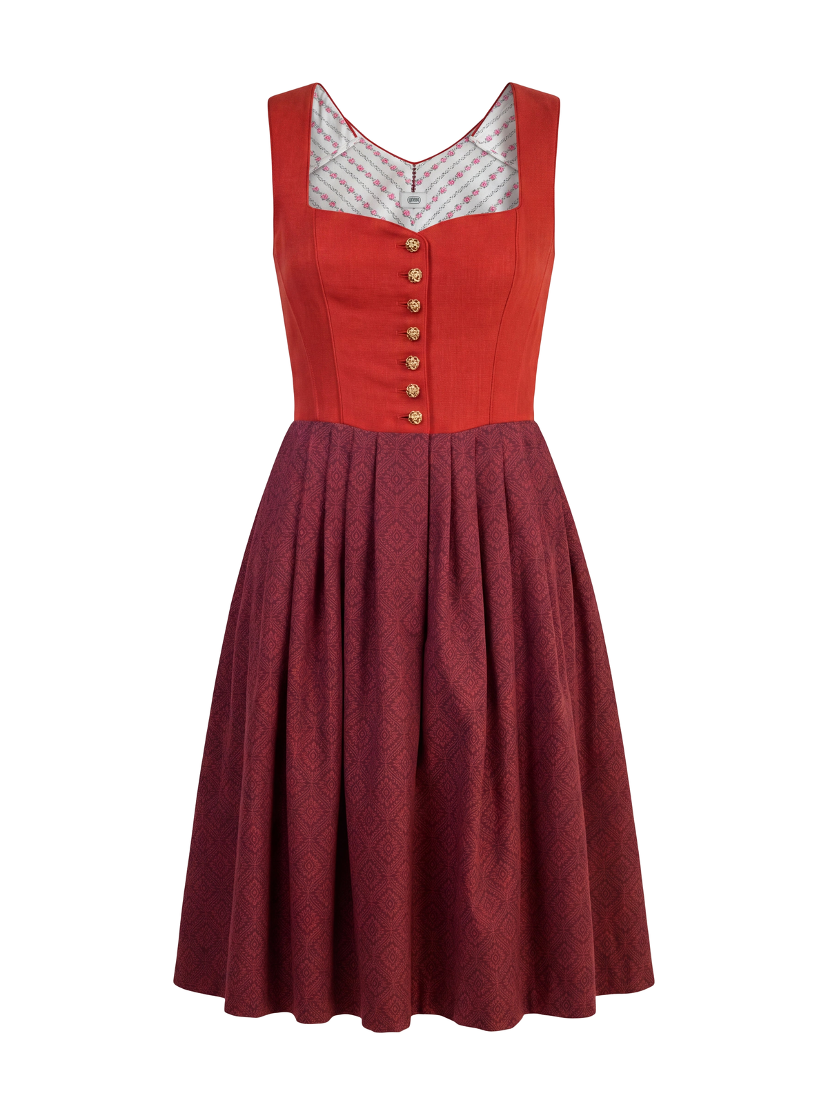 Dirndl with jacquard skirt - Image 1