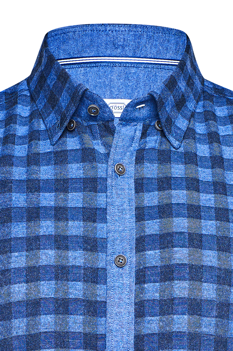 Checked flannel shirt - Image 3