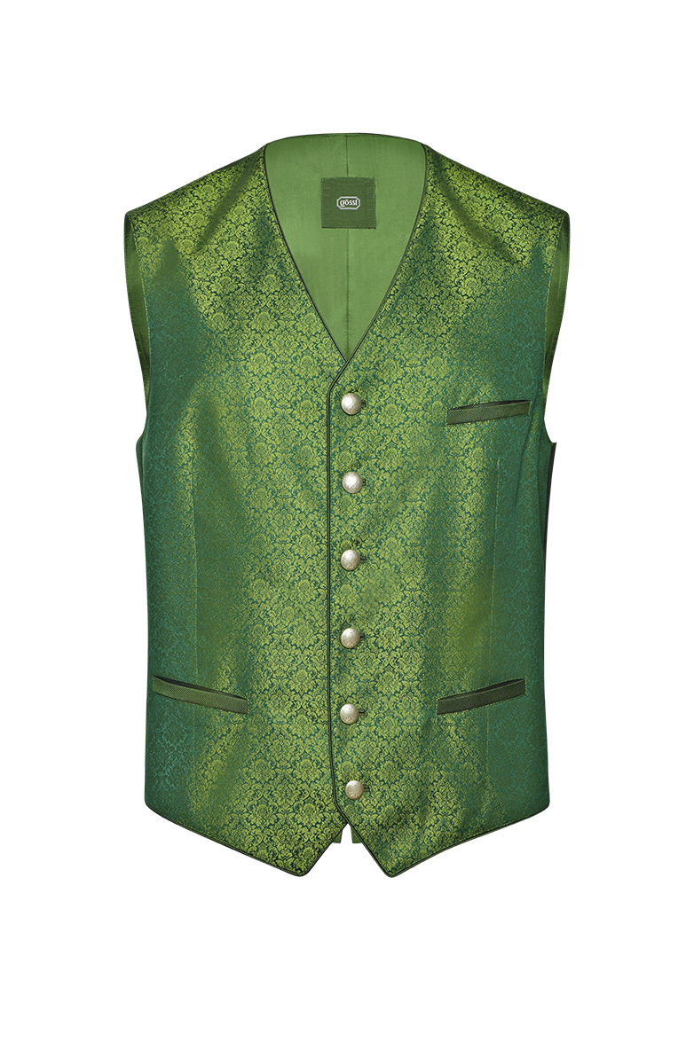 Gilet in silk jacquard - Image 1