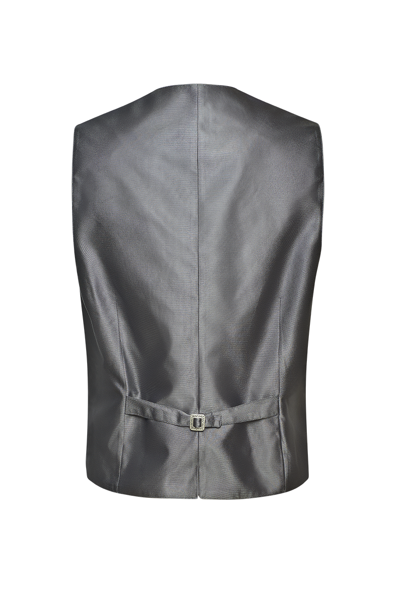 Gilet in silk jacquard - Image 9