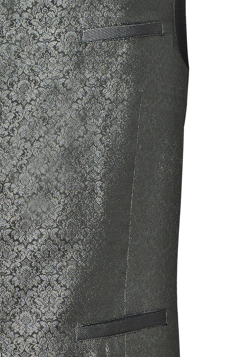 Gilet in silk jacquard - Image 11