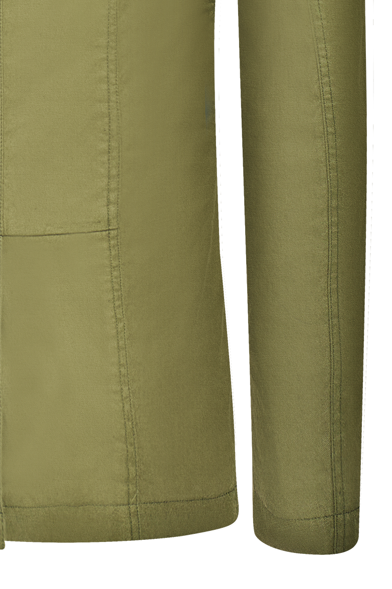 Patinated cotton/linen jacket - Image 6