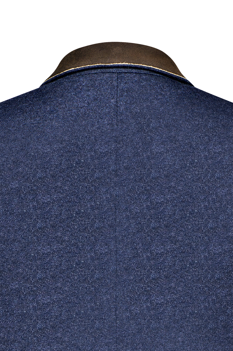 Lapel jacket with patterned knit - Image 5
