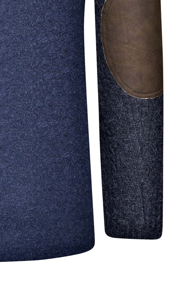 Lapel jacket with patterned knit - Image 6