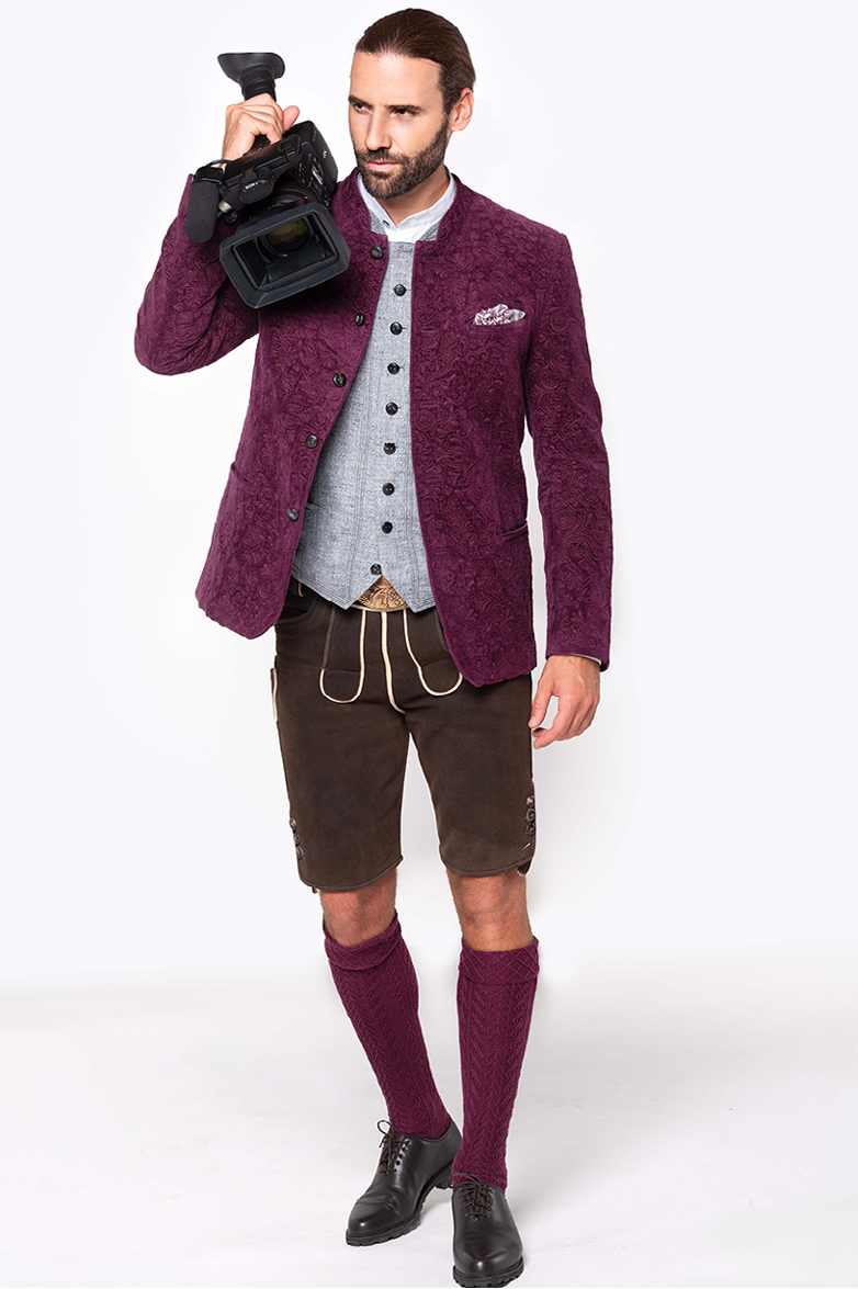 Velvet jacket with rich relief embroidery - Image 7