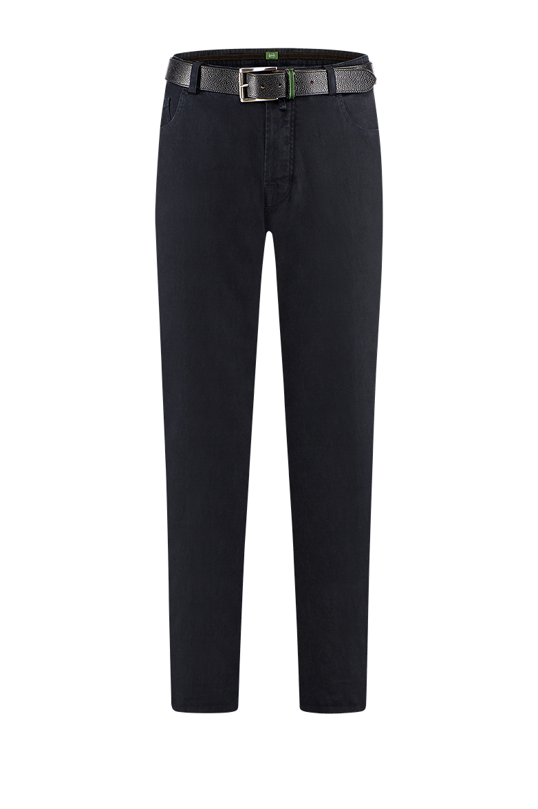 Patinated 5-pocket trousers - Image 1