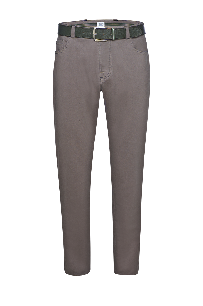 Patinated 5-pocket trousers - Image 13