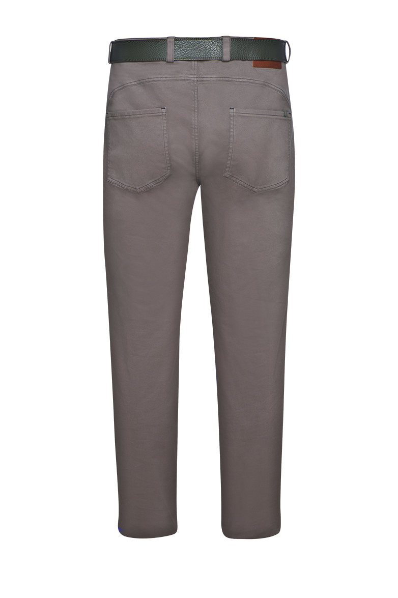 Patinated 5-pocket trousers - Image 15