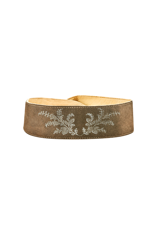 Tie belt with hand printing