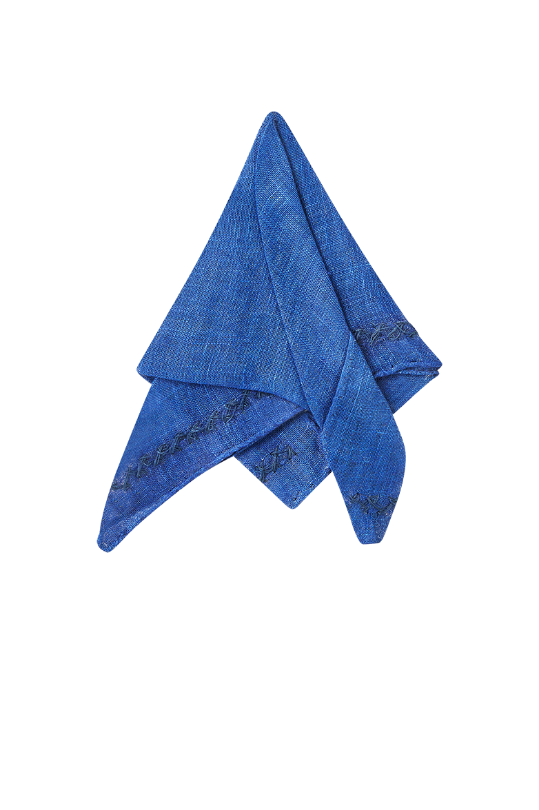 Blaudruck pocket square - Image 1
