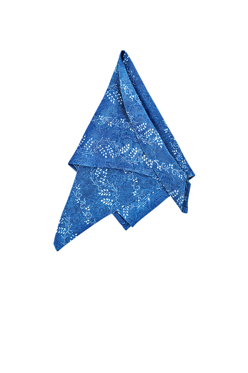 Blaudruck pocket square