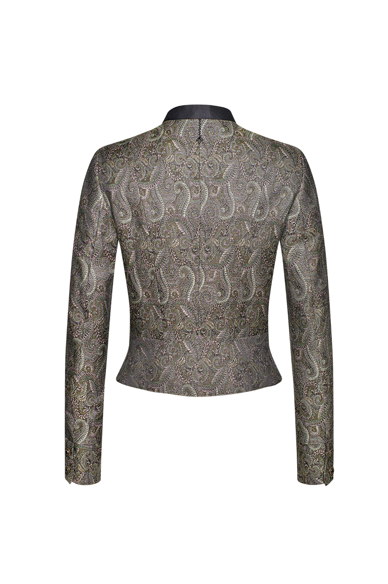 Dirndl jacket in paisley jacquard - Image 2