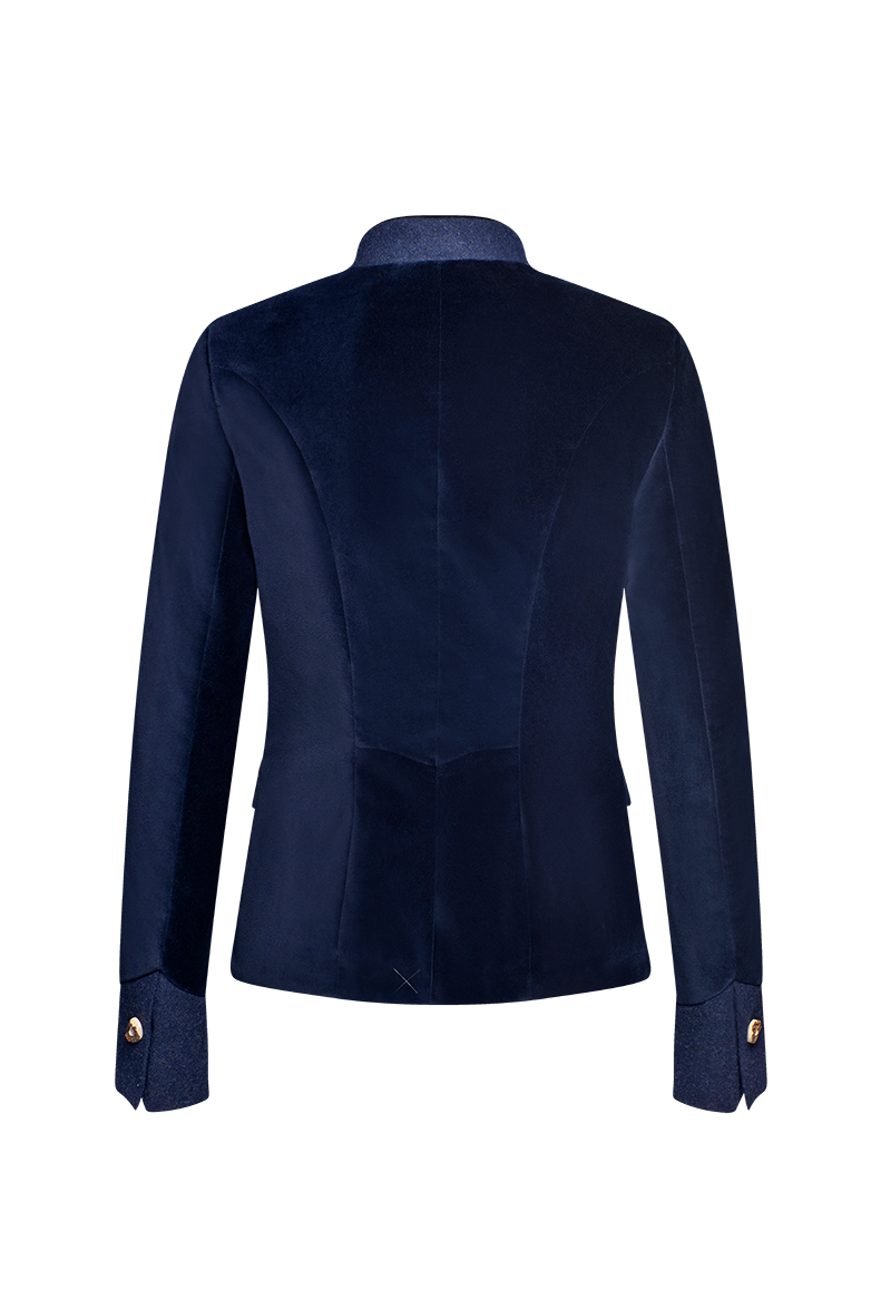 Velvet jacket with lapels - Image 2