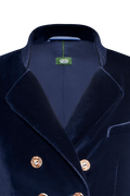Velvet jacket with lapels - thumbnail 3