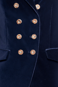 Velvet jacket with lapels - thumbnail 4