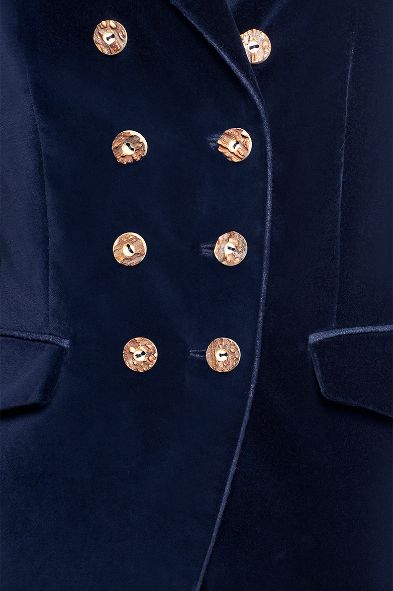 Velvet jacket with lapels - Image 4