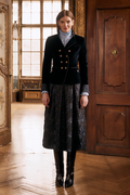 Velvet jacket with lapels - thumbnail 7