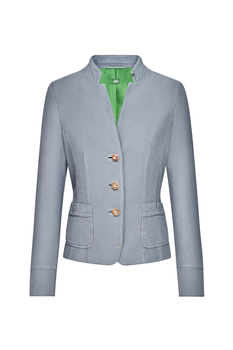 Patinated stand-collar jacket - Image 1