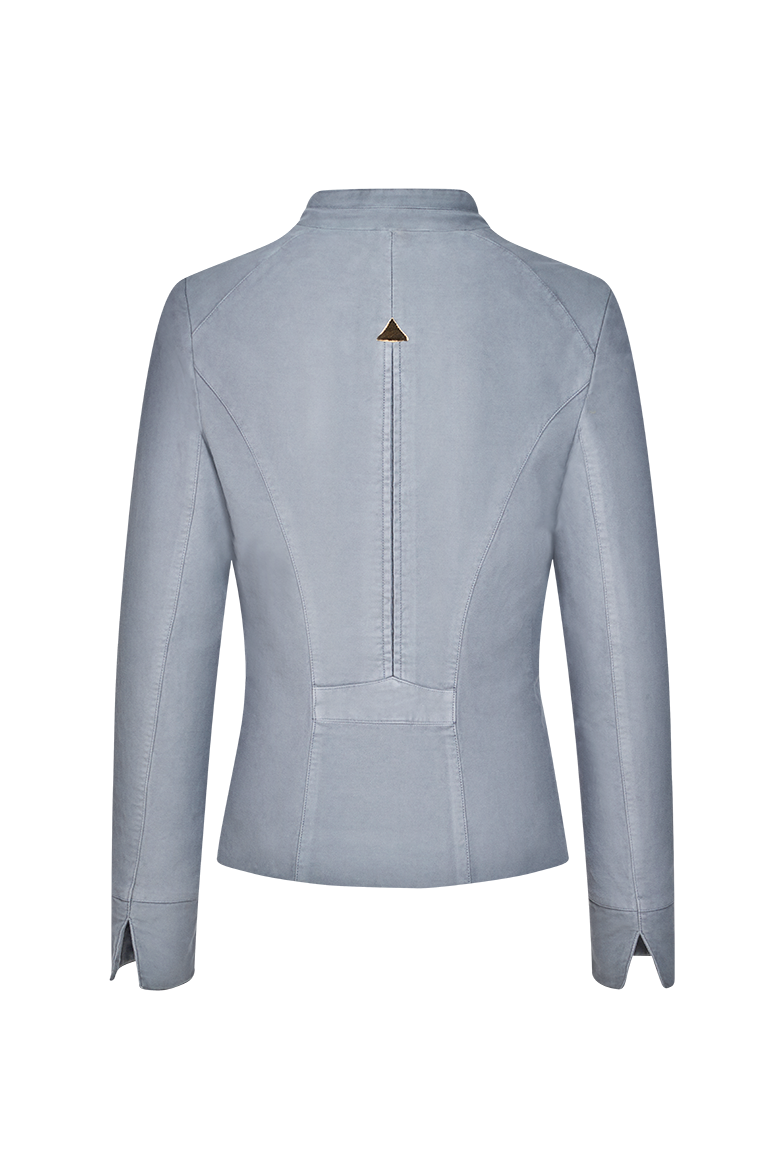 Patinated stand-collar jacket - Image 2