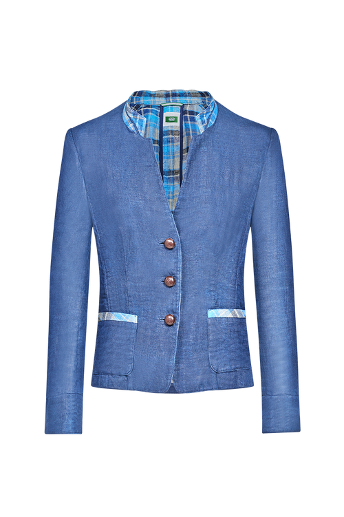 Jacke mit geflochtenem Knopf