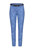Chinos with ornamental print - thumbnail 1
