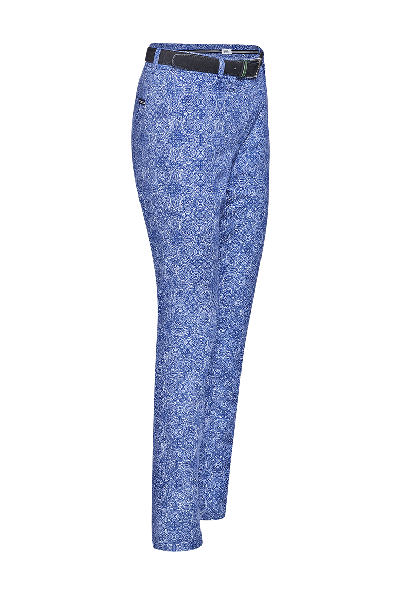 Chinos with ornamental print - Image 3