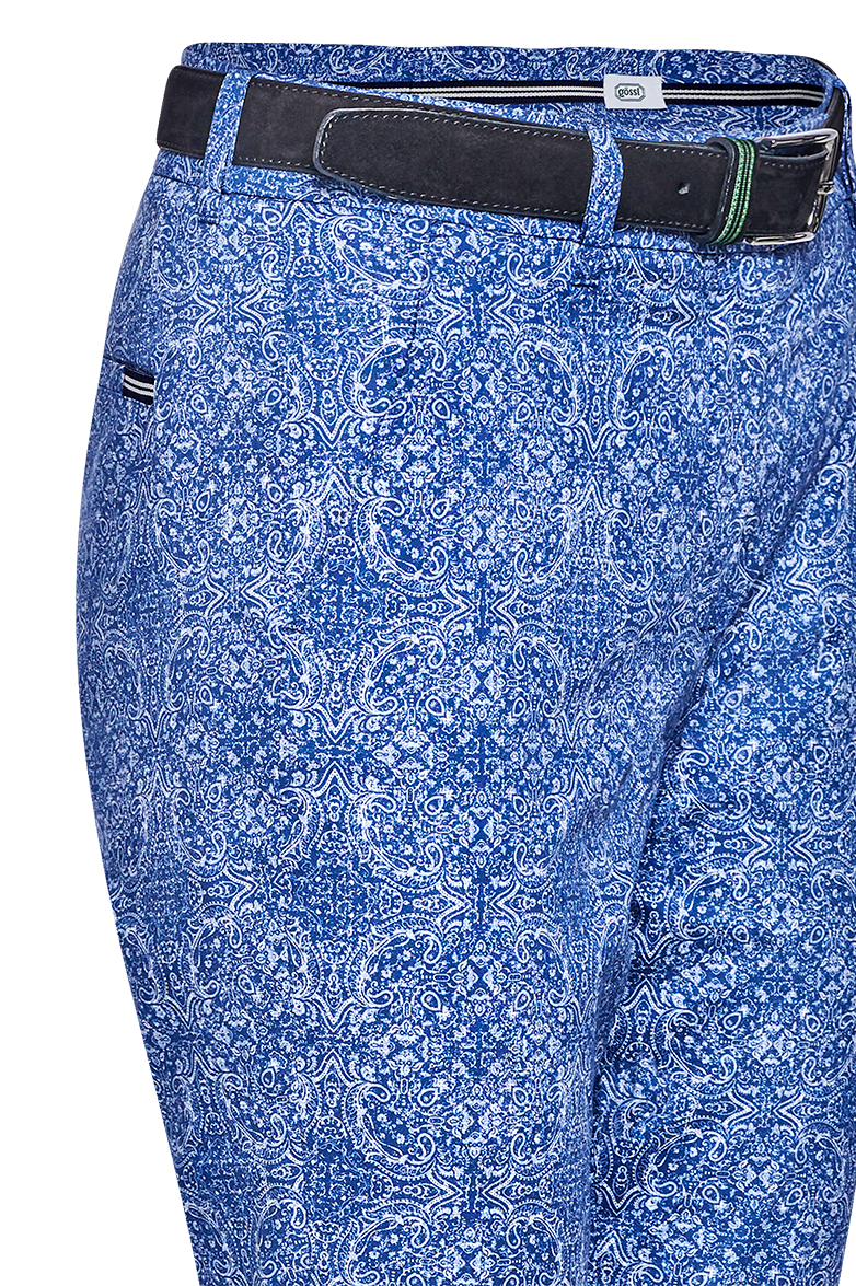 Chinos with ornamental print - Image 5