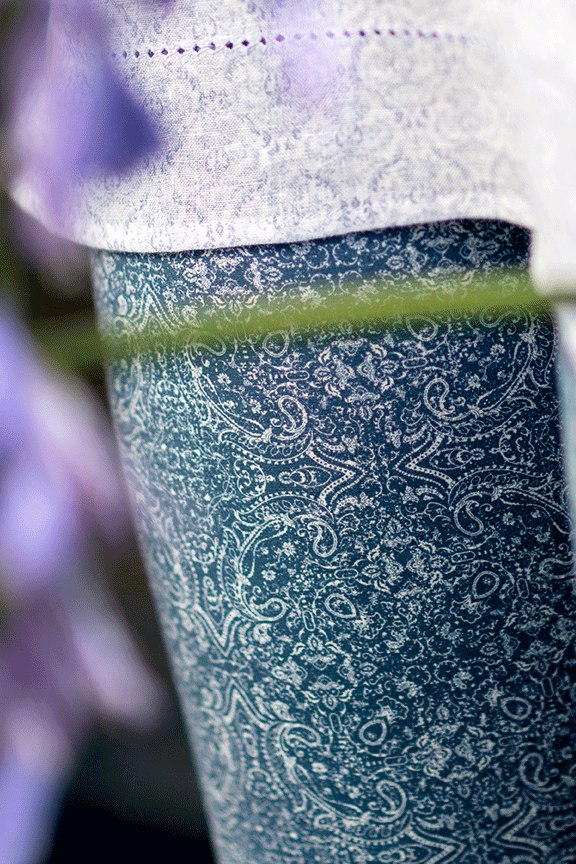 Chinos with ornamental print - Image 7